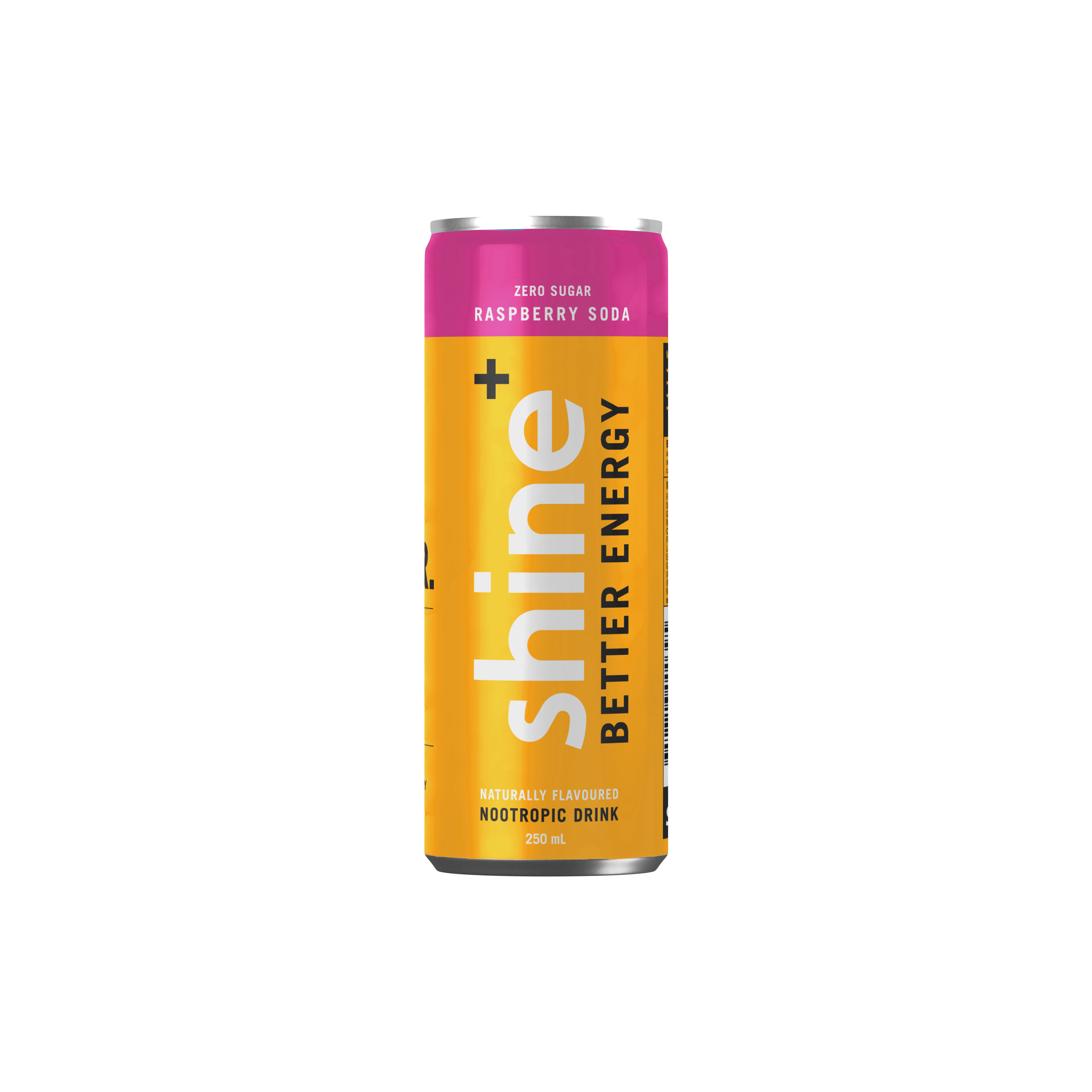 Shine Nootropic Energy Drink Raspberry Soda 24 x 250ml Shine+ Drink