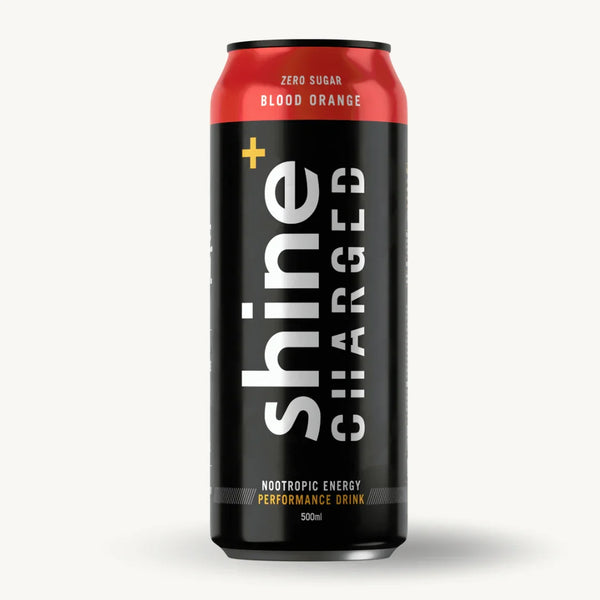 Shine Charged Nootropic Energy Drink - Blood Orange 12 x 500ml