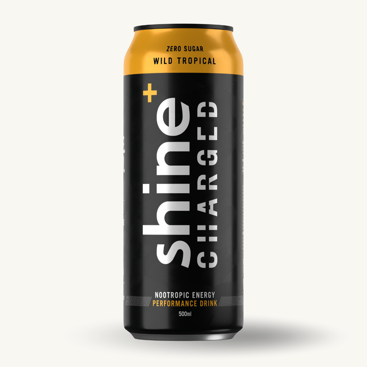 Shine Charged Nootropic Energy Drink - Wild Tropical 12 x 500ml
