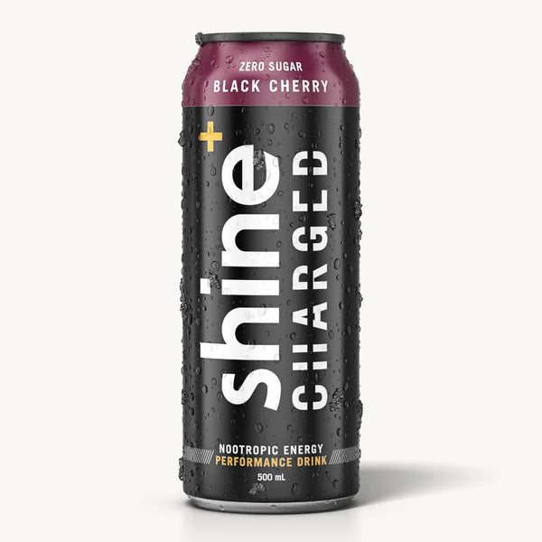 Shine Charged Nootropic Energy Drink - Black Cherry 12 x 500ml