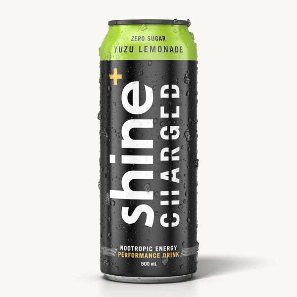 Shine Charged Nootropic Energy Drink - Yuzu Lemonade 12 x 500ml