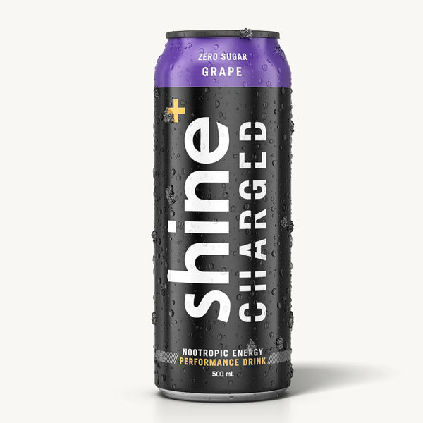 Shine Charged Nootropic Energy Drink - Grape 12 x 500ml