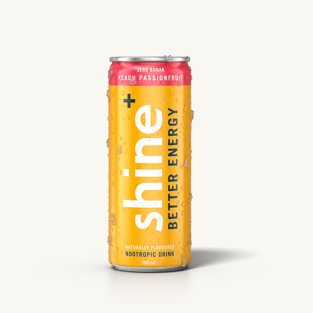 Shine Nootropic Energy Drink - Peach Passionfruit 24 x 250ml