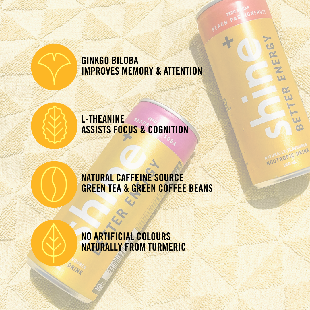 Shine Nootropic Energy Drink - Mixed Case 24 x 250ml