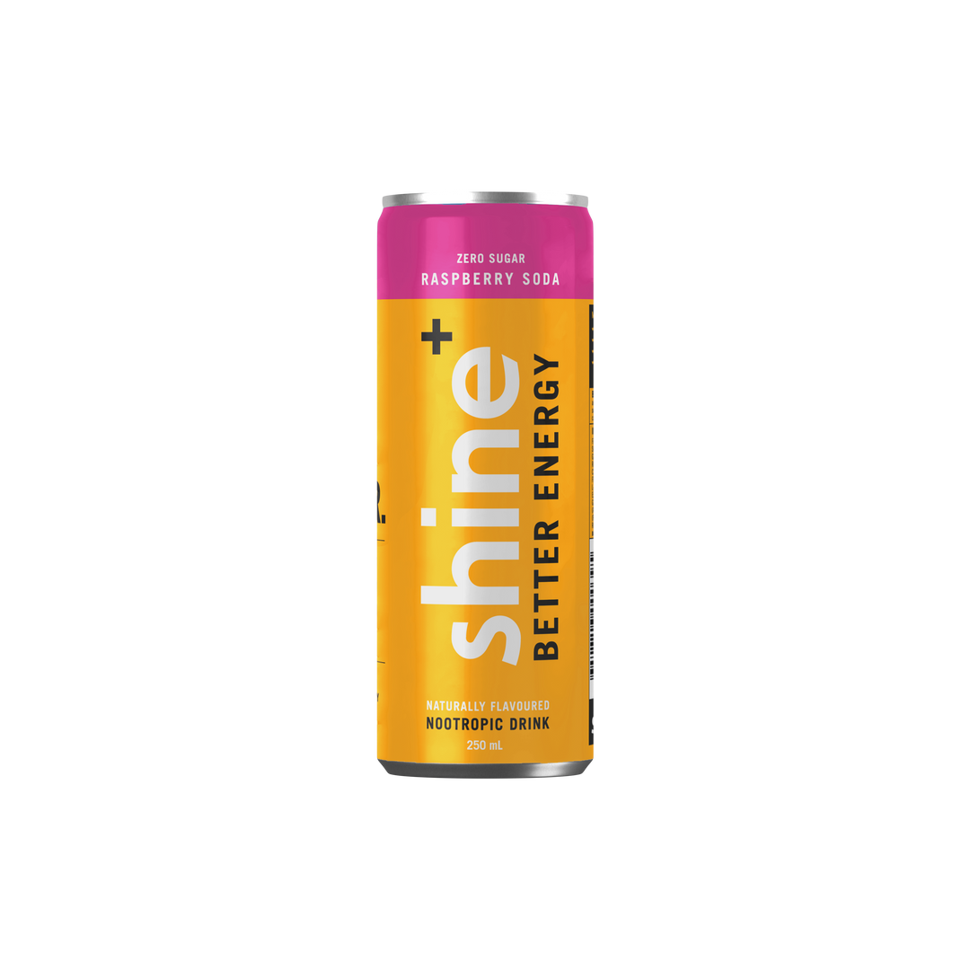 Shine+ Raspberry Soda 250ml x 24