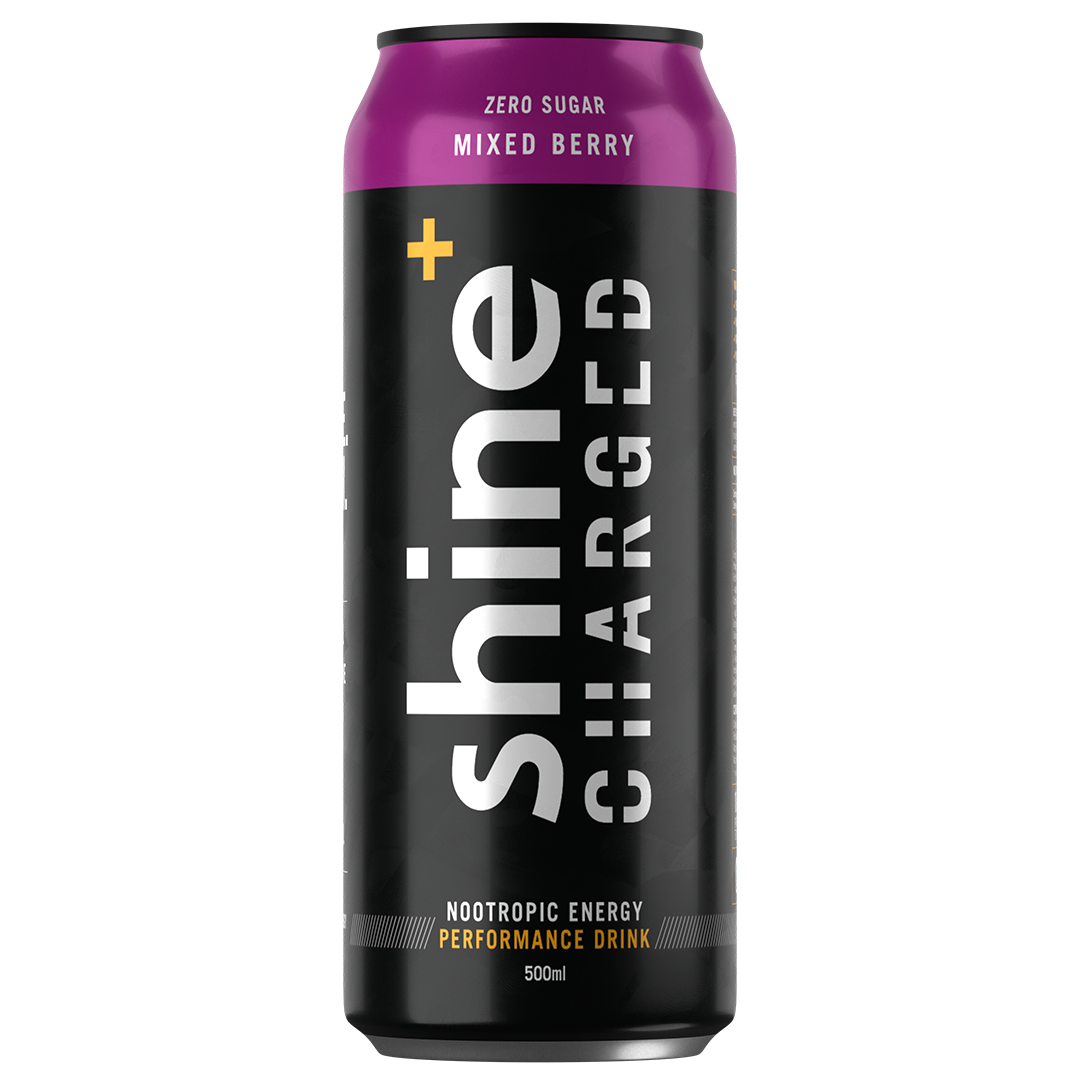 Shine+ Charged Mixed Berry 500ml x 12