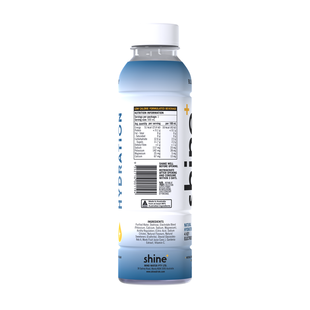 Shine Hydration - Blueberry 12 x 500ml